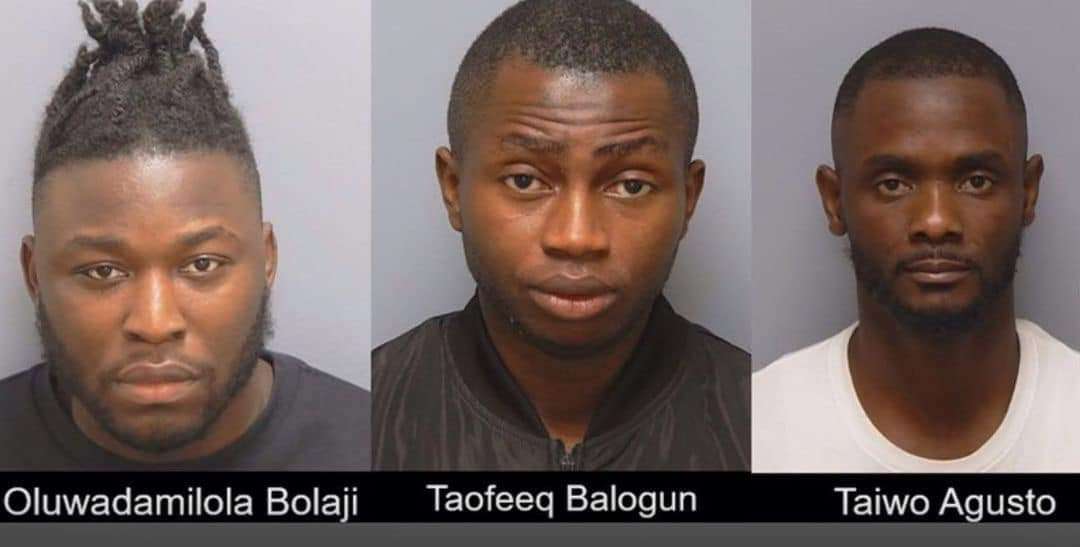 DISGRACE!! 3 Nigerians Jailed Over £400,000 Fraud in UK (PHOTO)