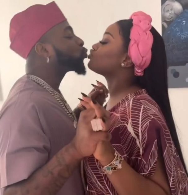 LOVE IS SWEET O!!! Reactions As Davido Gifts Wife Chioma Stacks of Cash, Roses Ahead of Her Birthday