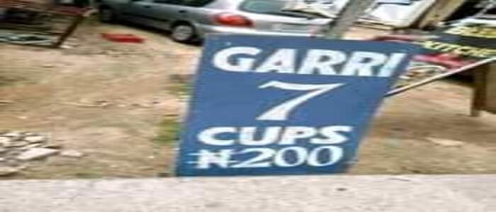 7 Cups of Garri ₦200 (Throwback Photo)