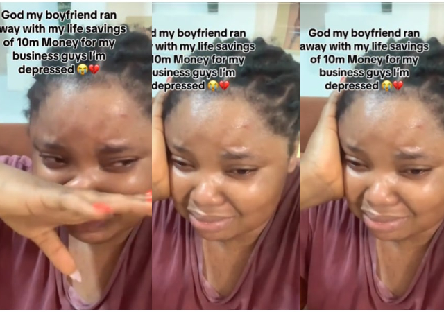 Nigerian Lady Cr!Es Out As Boyfriend Runs Away With Her N10 Million Savings