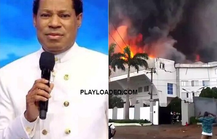 Chris Oyakhilome’s Christ Embassy Lagos Church on Fire (Photos, Video)