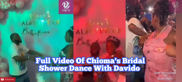 Davido Dances With Chioma at Her Bridal Shower (Video)