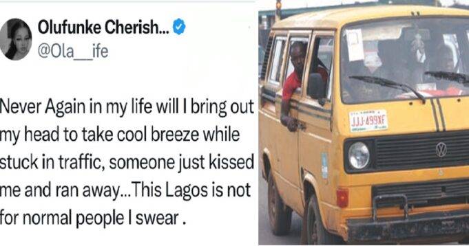 Lady Narrated How a Stranger K!Ssed Her When She Brought Out Her Head in a Moving Bus