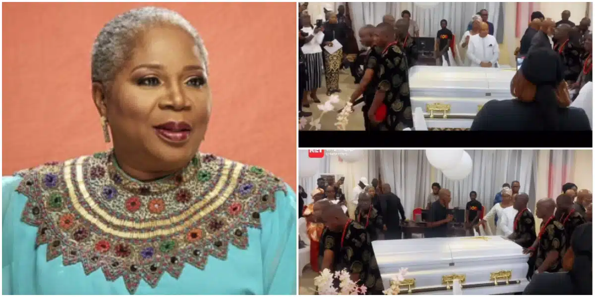 Touching Video of Onyeka Onwenu’s Body Being Carried by Pallbearers Goes Viral