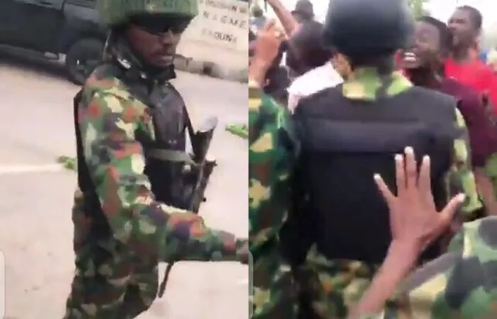 Day 5: Kaduna Protesters Block Army Deployed to Engage Them (Video)