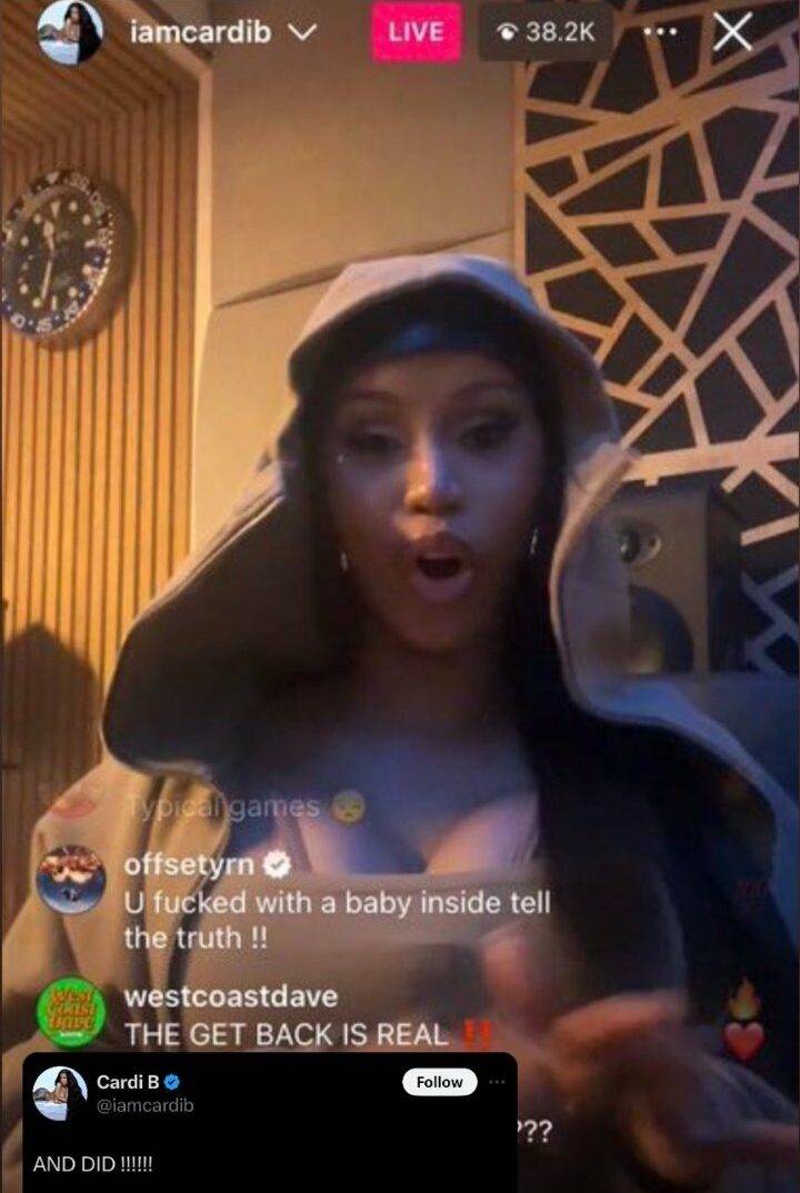 Offset accuses Cardi B of cheating while pregnant, she responds 