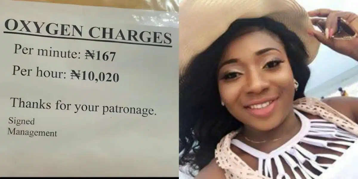 Nigerian Woman Shares Oxygen Charges in Hospital, Triggers Online Discussion