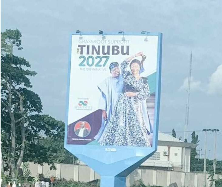 Tinubu’s 2027 Campaign Billboard Surfaces in Abuja