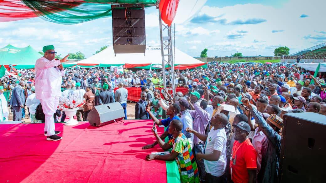 Gov. Mutfwang Flags Off Plateau South PDP Local Govt. Election Campaign in a Grand Style