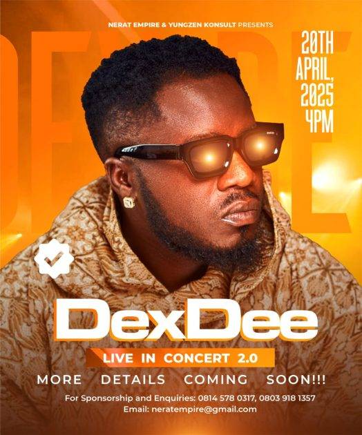 Expectations Builds for DexDee “Live in Concert 2.0” Set for April 2025