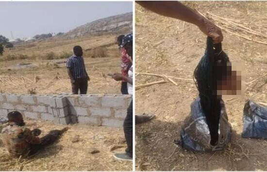 Church Members Catch Yahoo Ritualist With Girlfriend’s Head in Abuja (Graphic Pics)